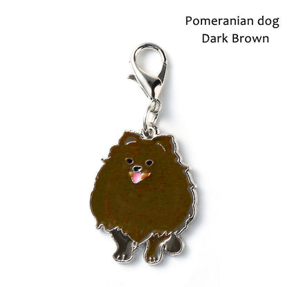 Metal Dog Breed Keychain – Pet Collar Pendant Tag