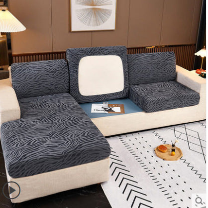 Stretch Jacquard Fleece Non-slip Sofa Cover