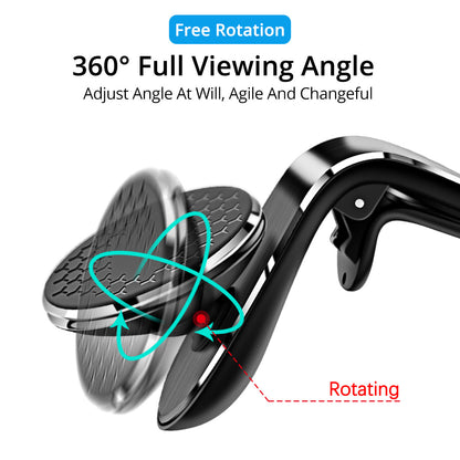 Magnetic Car Phone Holder with 360° Rotation