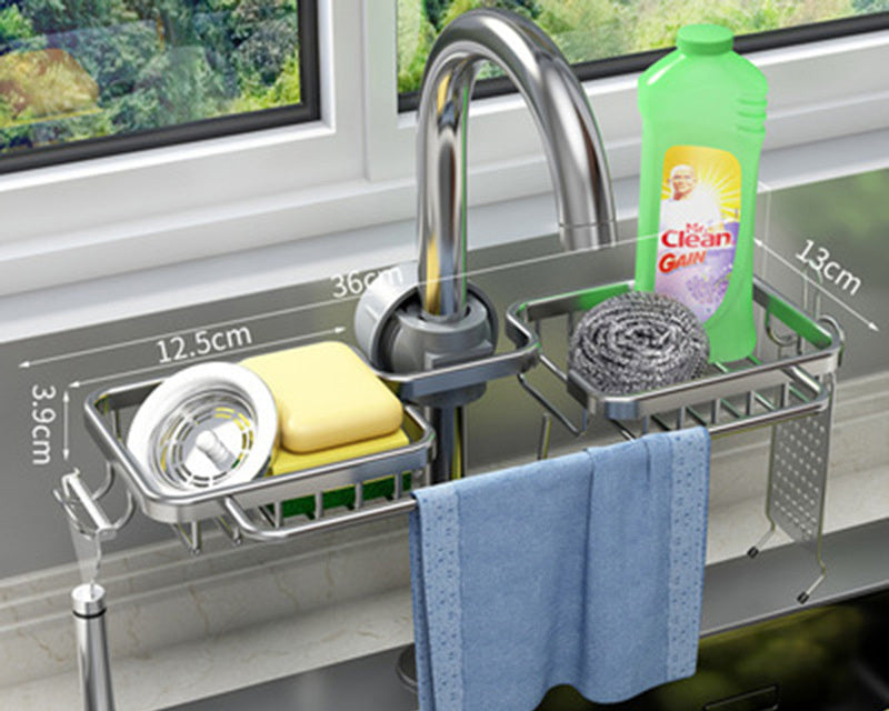 Kitchen Storage Faucet Rack Drain Basket