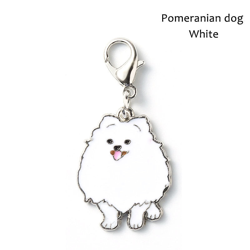 Metal Dog Breed Keychain – Pet Collar Pendant Tag
