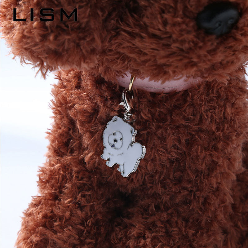 Metal Dog Breed Keychain – Pet Collar Pendant Tag