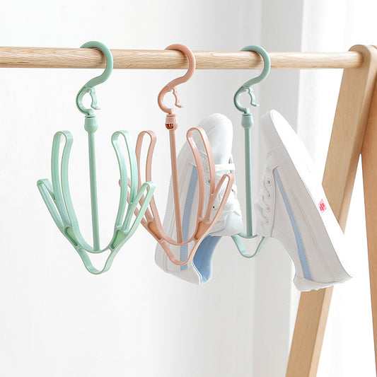 Plain windproof shoe drying rack