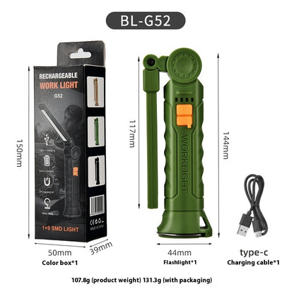 Rechargeable LED Work Light – White and Red Light Modes