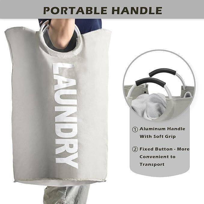 Laundry Basket Laundry Box Laundry Collector Storage Box 60L Fabric Foldable