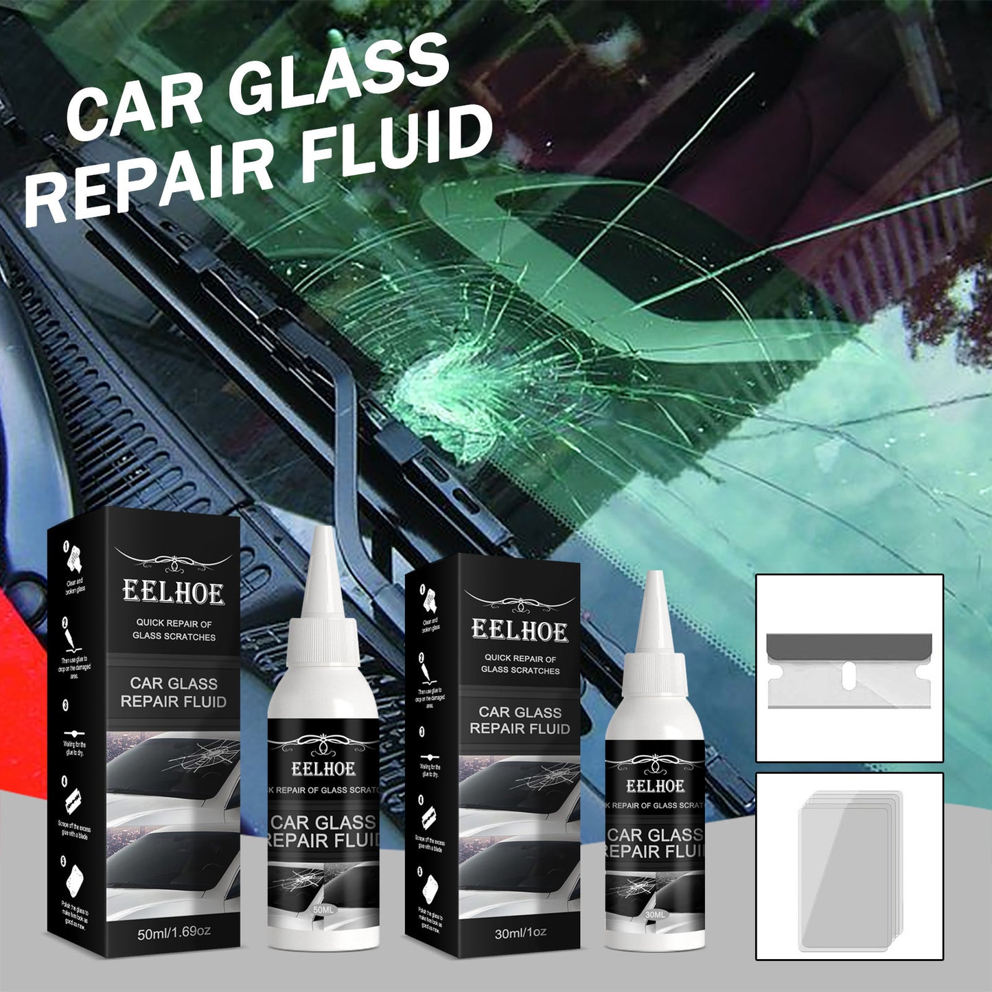 Car Glass Repair Glue Bonding