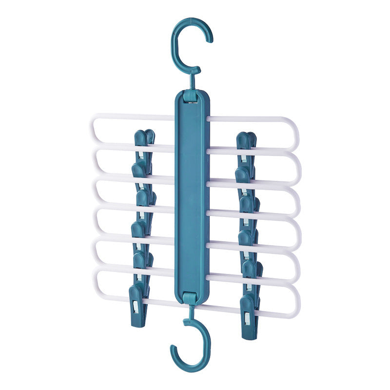 Multifunctional foldable pants rack