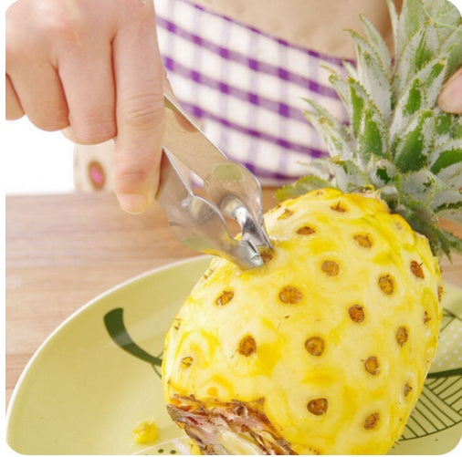 Stainless steel pineapple knife tipped pineapple seed clip