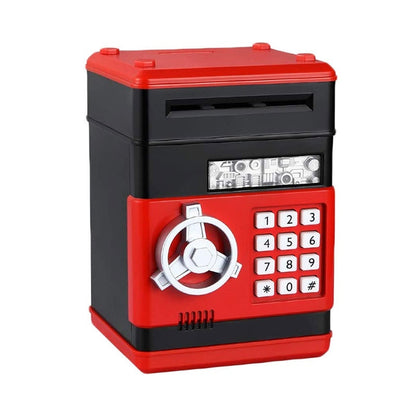 Cash Machine Savings Piggy Bank Password Lock Safe Box