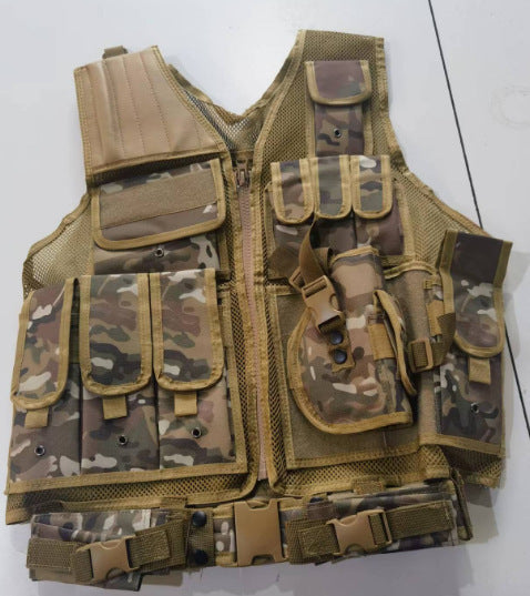 Outdoor Adventure Camouflage Vest – Unisex Nylon Gear