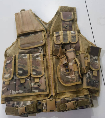 Outdoor Adventure Camouflage Vest – Unisex Nylon Gear