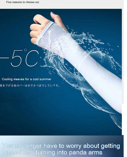 Sun Protection Viscose Fiber Oversleeve Cool Men's And Women's Driving Ice Sleeve