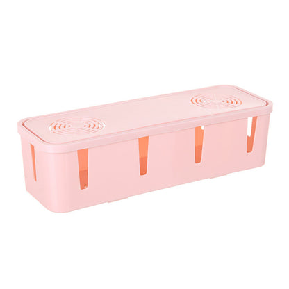 Desktop Socket Storage Box Wire Socket Data Cable Fixed Winding Box