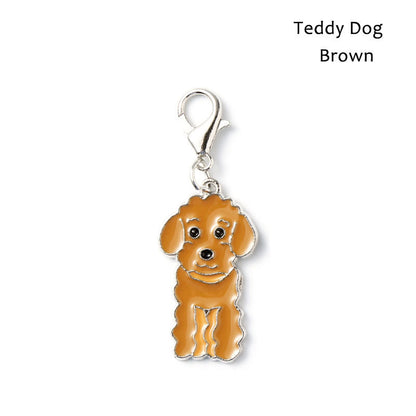 Metal Dog Breed Keychain – Pet Collar Pendant Tag