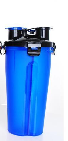 Portable 2-in-1 Pet Water & Food Bottle with Collapsible Bowl