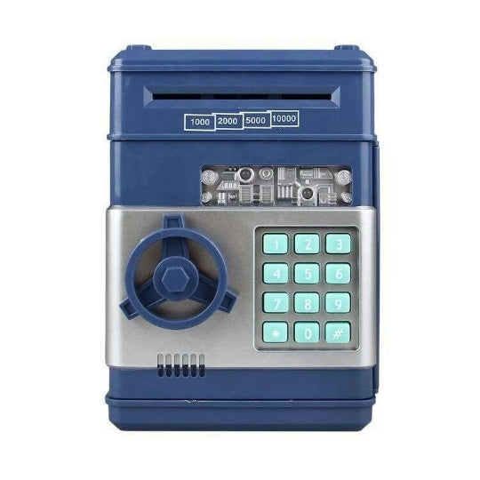 Cash Machine Savings Piggy Bank Password Lock Safe Box