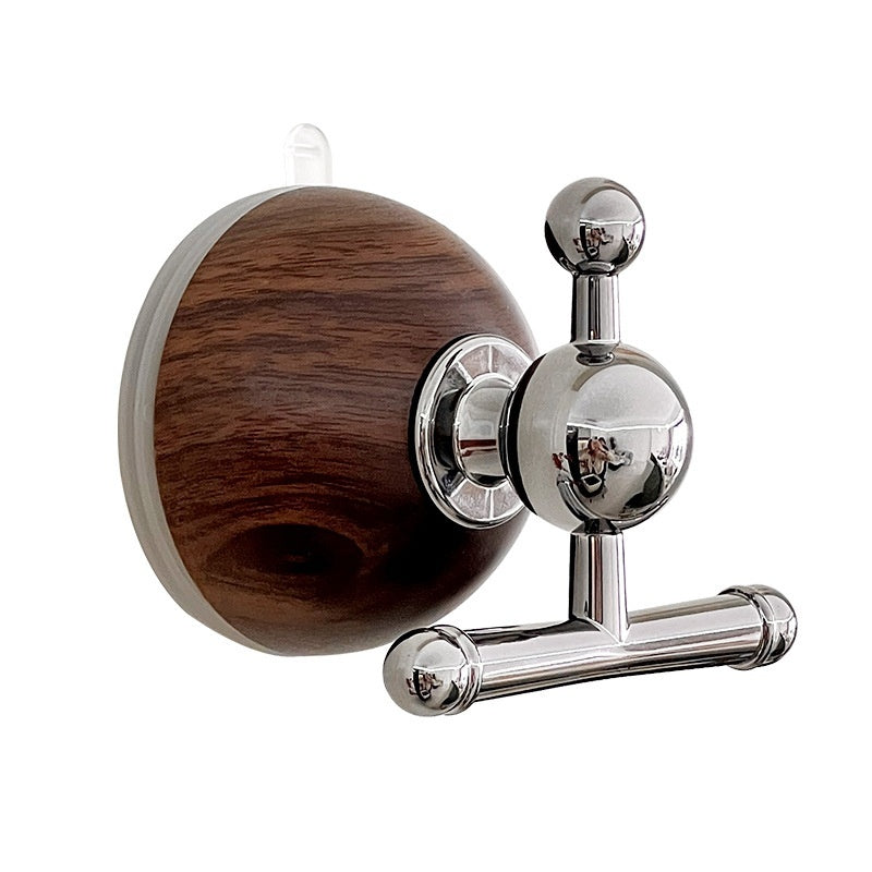 Wood Grain Sucker Hook Strong No Punch