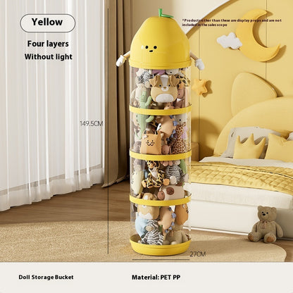 Transparent Large Children's Plush Toys Storage Container