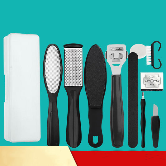 Black Pedicure Foot Care Tool Set