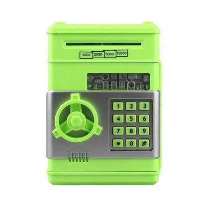 Cash Machine Savings Piggy Bank Password Lock Safe Box