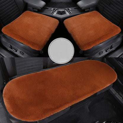 Winter Rabbit Plush Car Seat Cushion Single Piece Square