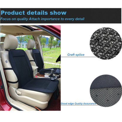 Black and Gray Car Cooling Seat Cushion