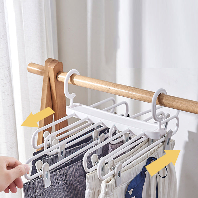 Multifunctional foldable pants rack
