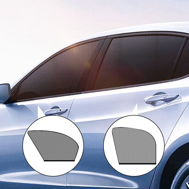 Car Side Window Screen - UV Protector & Anti-Mosquito Mesh Shade