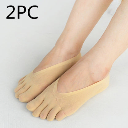 Women’s Ultra-Thin Invisible Toe Boat Socks