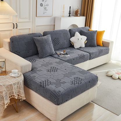 Stretch Jacquard Fleece Non-slip Sofa Cover