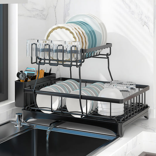 Kitchen Sink Storage Shelf Carbon Steel Rack