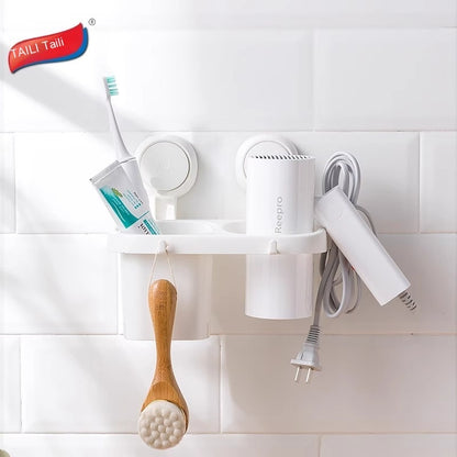 Storage Suction Cup Vacuum Punch Free Storage Rack