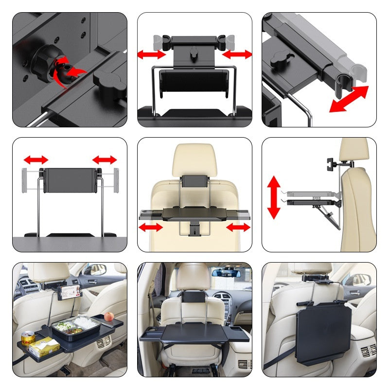Small Table Board For Car Car Seat Back Dining Table Folding Computer Desk