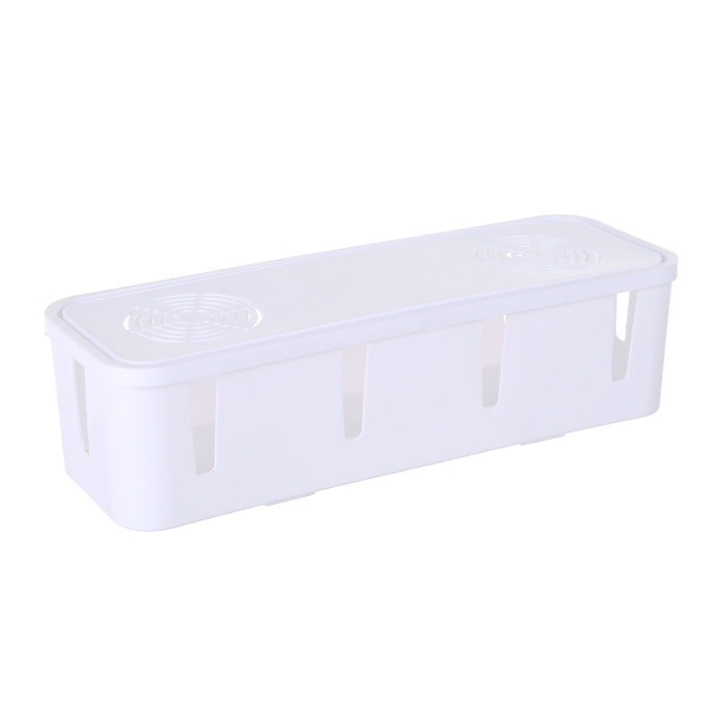 Desktop Socket Storage Box Wire Socket Data Cable Fixed Winding Box