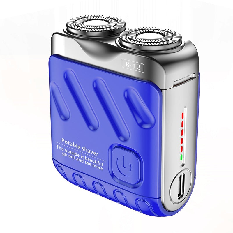 Portable Dual Ring Rotary Electric Shaver