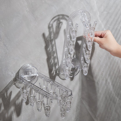 Ondaum Suction Cup Folding Hanger for Punch-Free Household Organization