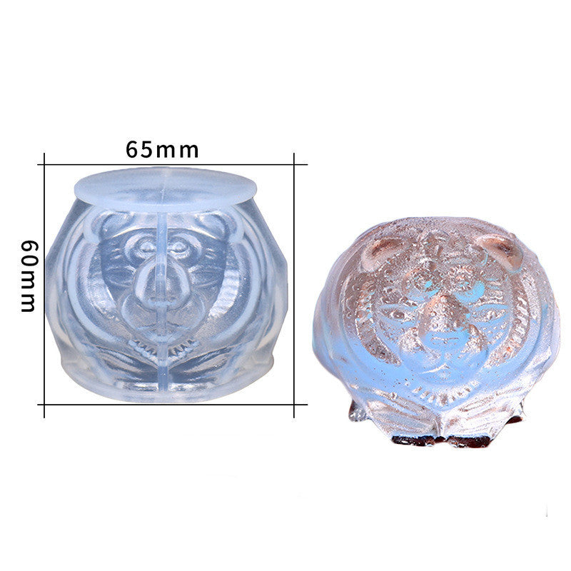 Silicone Bear-Shaped Ice Cube and Candy Mold