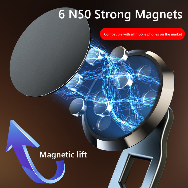 Car Strong Magnetic Mobile Phone Navigation Bracket Rotatable Folding