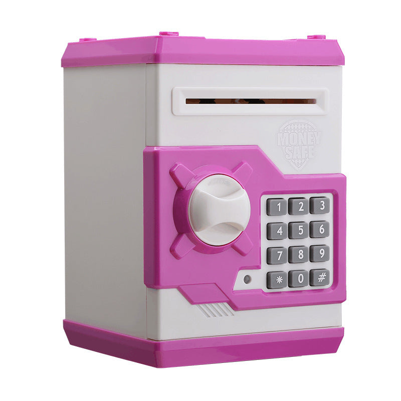 Cash Machine Savings Piggy Bank Password Lock Safe Box