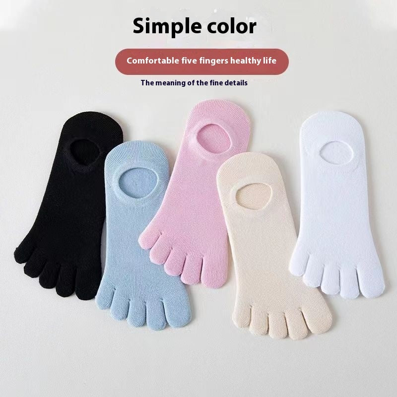 Women’s Summer Thin Deodorant Toe Socks