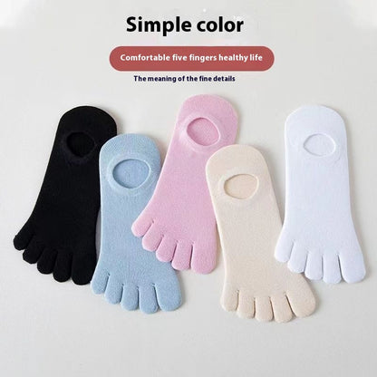 Women’s Summer Thin Deodorant Toe Socks