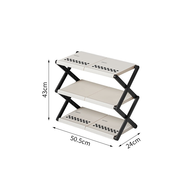 Ondaum Multi-Storey Folding Shoe Rack for Home and Dormitory