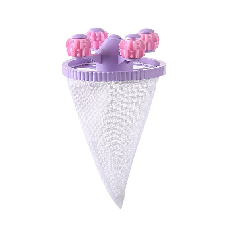 Ice cream cone mold with pink lids on a white background