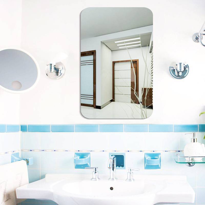 Oval Self-Adhesive Acrylic Mirror Wall Sticker