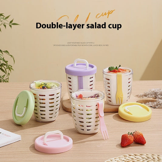 Draining Crisper Office Worker Portable Plastic Cup