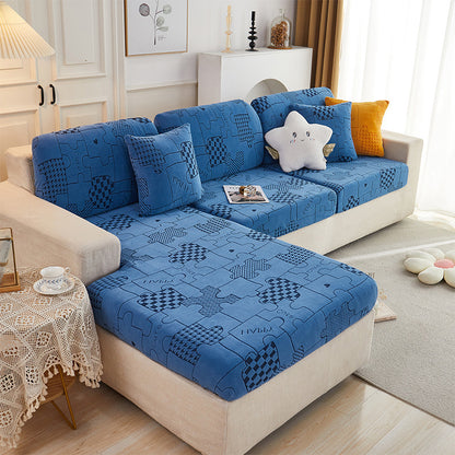 Stretch Jacquard Fleece Non-slip Sofa Cover