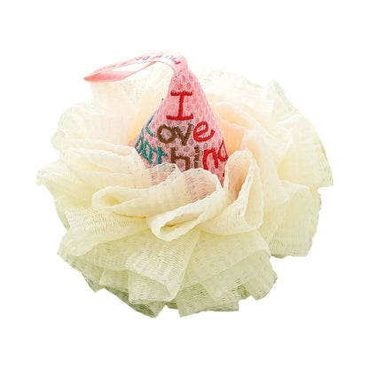 Foam Core Bath Flower Ball – Back Rubbing Bath Towel Sponge