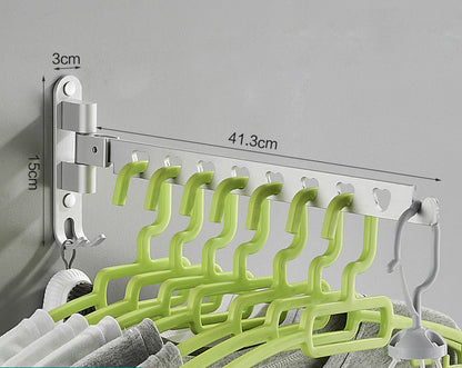 Punch-free Hanger Storage Rack Finishing Rack Space Aluminum Balcony Clothes Hanger