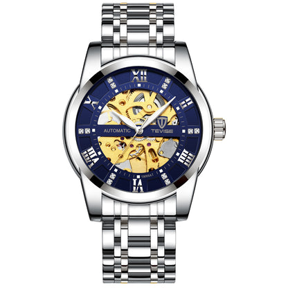 TEVISE Automatic Mechanical Men’s Watch – Waterproof Hollow Design