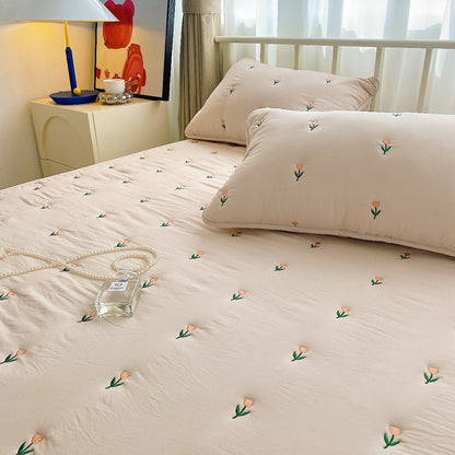 Maternal and Infant Grade Cotton Fitted Sheet – Single/Pair Options for Simmons Mattress